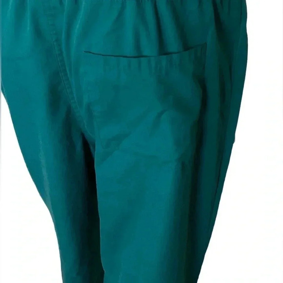 Green Scrub Pant Unisex Size Small Basic With Pocket& Drawstring Pullon EUC - Picture 3 of 6